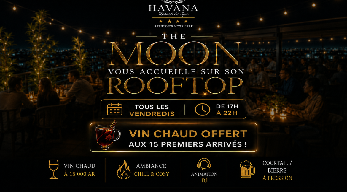 THE MOON ROOFTOP – Tous les vendredis !