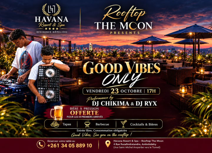GOOD VIBES ONLY au Rooftop The Moon ! ✨🎧